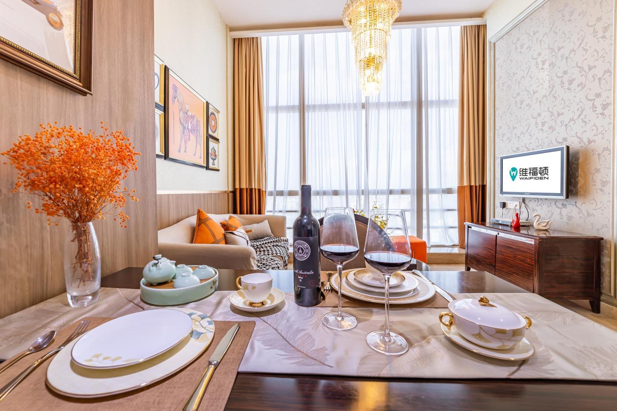 Waifiden Guangzhou Grand View Golden Palace Apartment - Free Shuttle Bus During The Canton Fair Екстер'єр фото